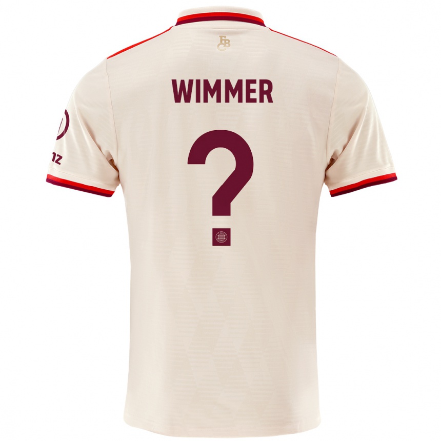 Kids Football Benedikt Wimmer #0 Linen Third Jersey 2024/25 T-Shirt