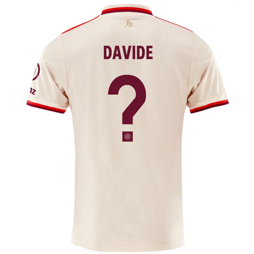 Kids Football Davide Dell'erba #0 Linen Third Jersey 2024/25 T-Shirt