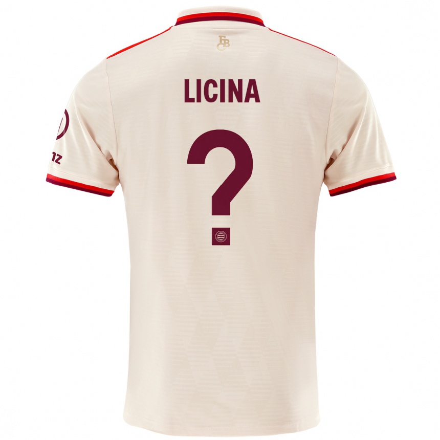 Kids Football Adin Licina #0 Linen Third Jersey 2024/25 T-Shirt