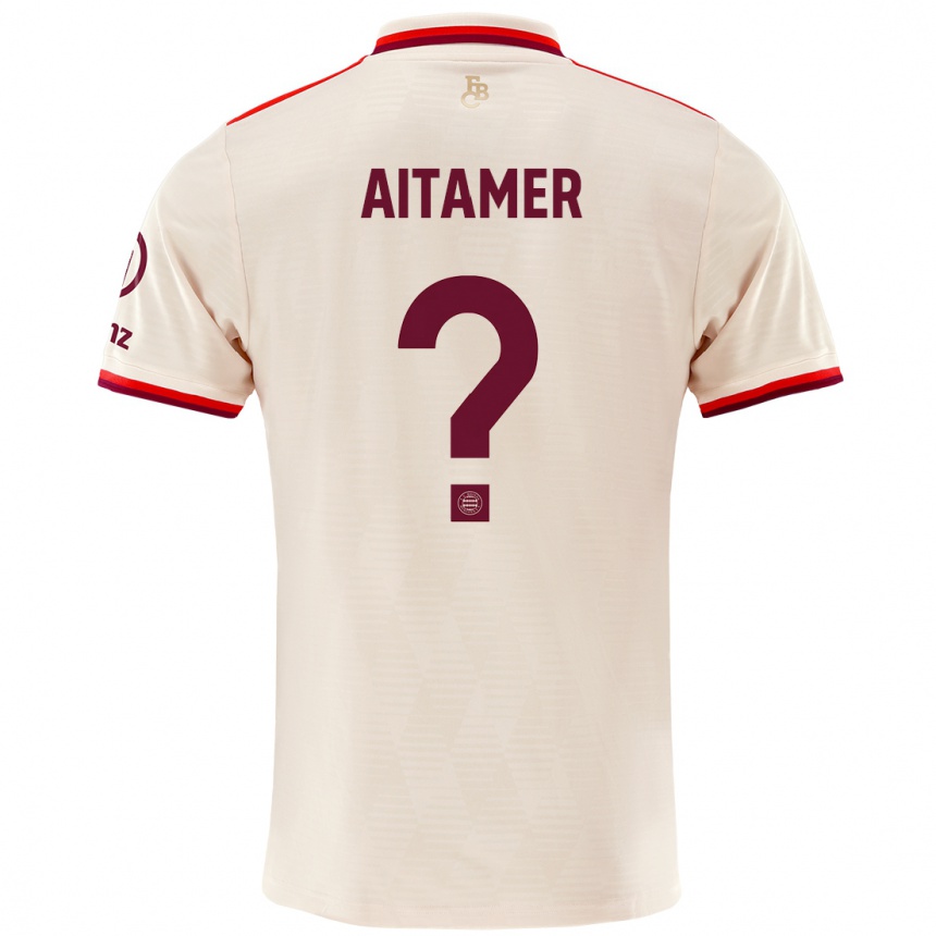 Kids Football Younes Aitamer #0 Linen Third Jersey 2024/25 T-Shirt