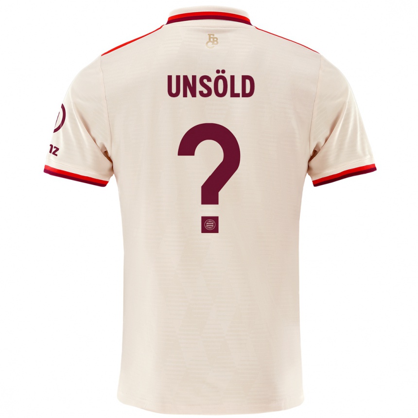 Kids Football Samuel Unsöld #0 Linen Third Jersey 2024/25 T-Shirt