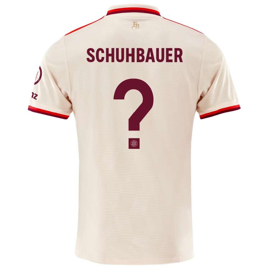 Kids Football Maximilian Schuhbauer #0 Linen Third Jersey 2024/25 T-Shirt