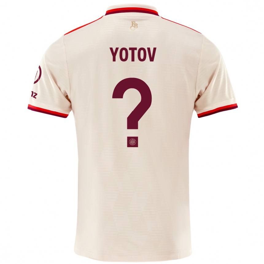 Kids Football Valentin Yotov #0 Linen Third Jersey 2024/25 T-Shirt