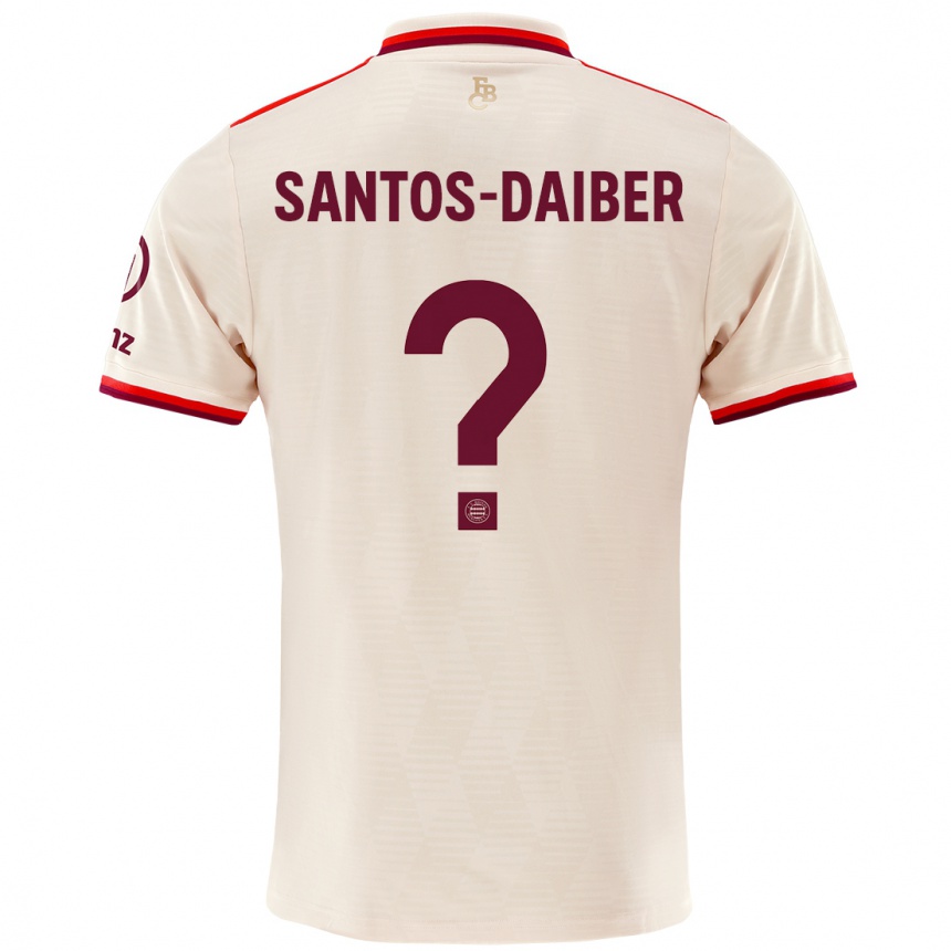 Kids Football David Santos-Daiber #0 Linen Third Jersey 2024/25 T-Shirt