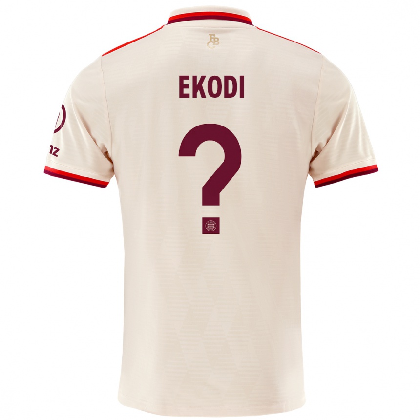 Kids Football Michel Ekodi #0 Linen Third Jersey 2024/25 T-Shirt