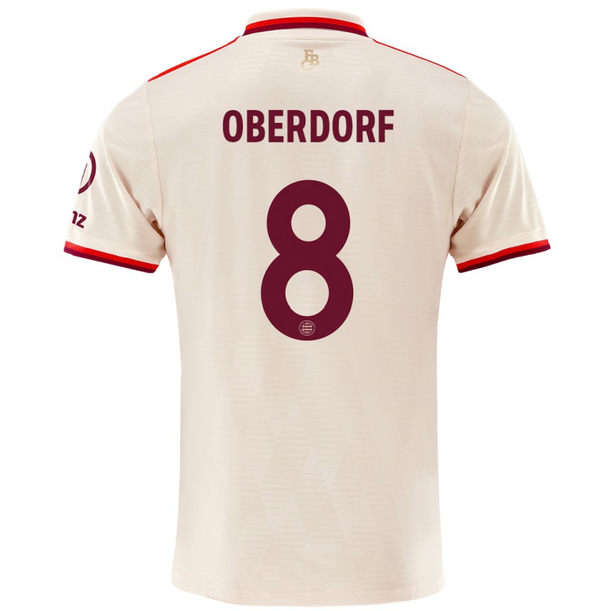 Kids Football Lena Oberdorf #8 Linen Third Jersey 2024/25 T-Shirt