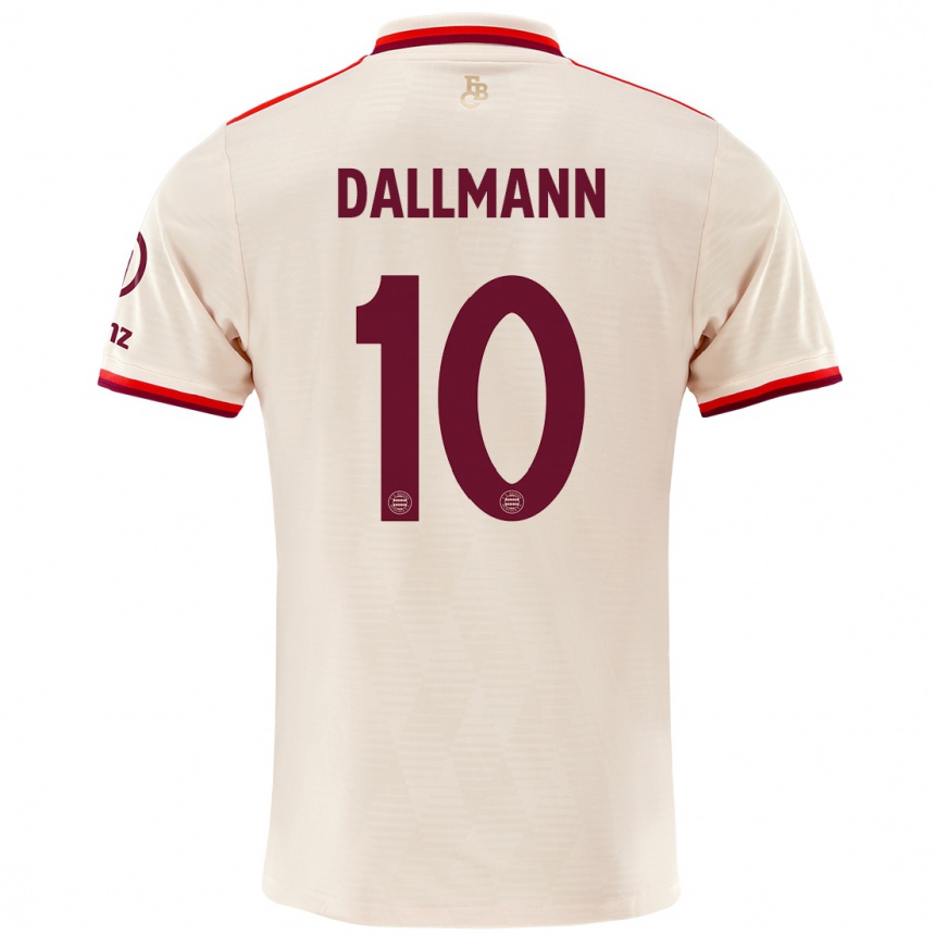 Kids Football Linda Dallmann #10 Linen Third Jersey 2024/25 T-Shirt