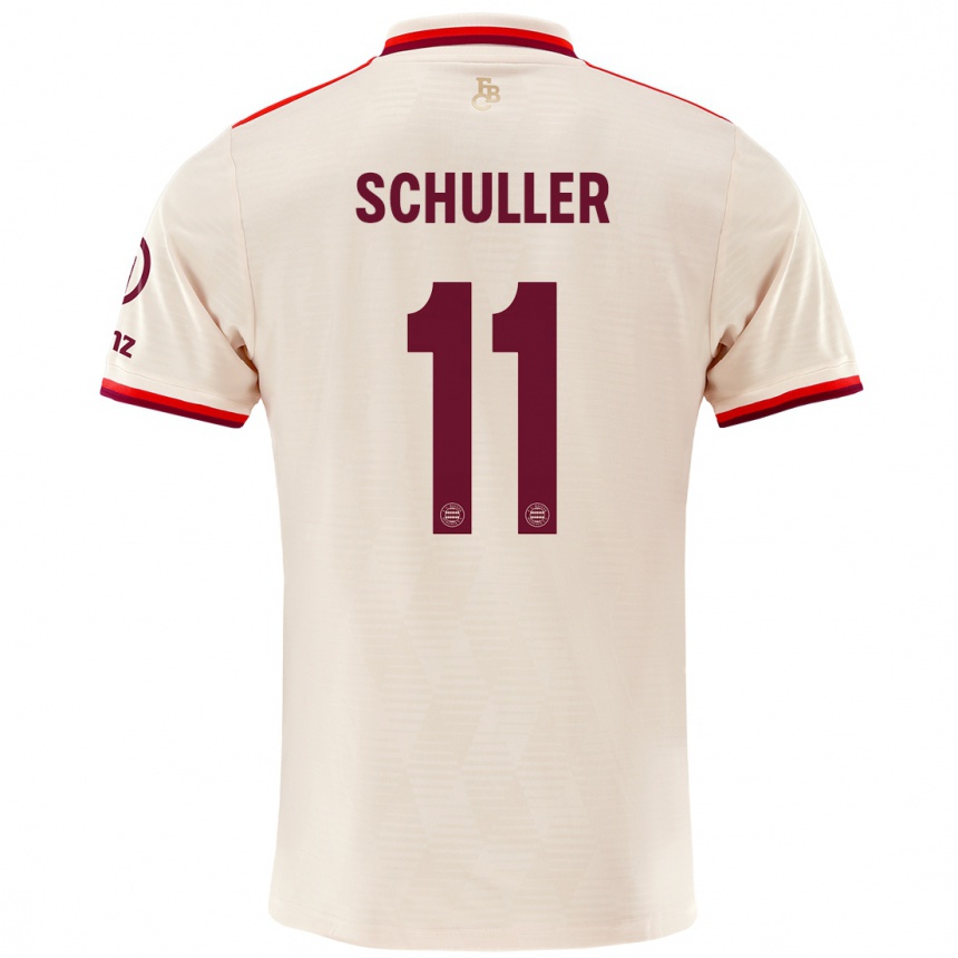 Kids Football Lea Schuller #11 Linen Third Jersey 2024/25 T-Shirt