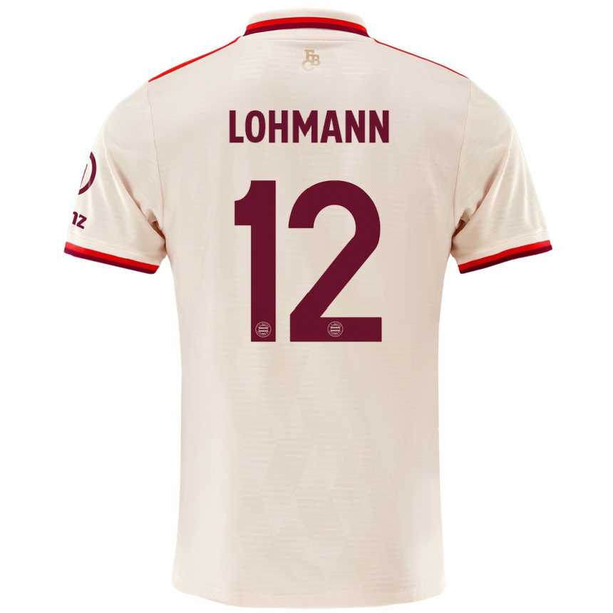 Kids Football Sydney Lohmann #12 Linen Third Jersey 2024/25 T-Shirt