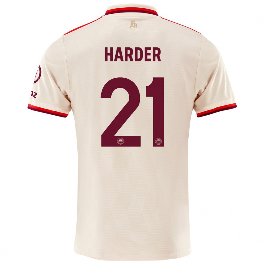 Kids Football Pernille Harder #21 Linen Third Jersey 2024/25 T-Shirt