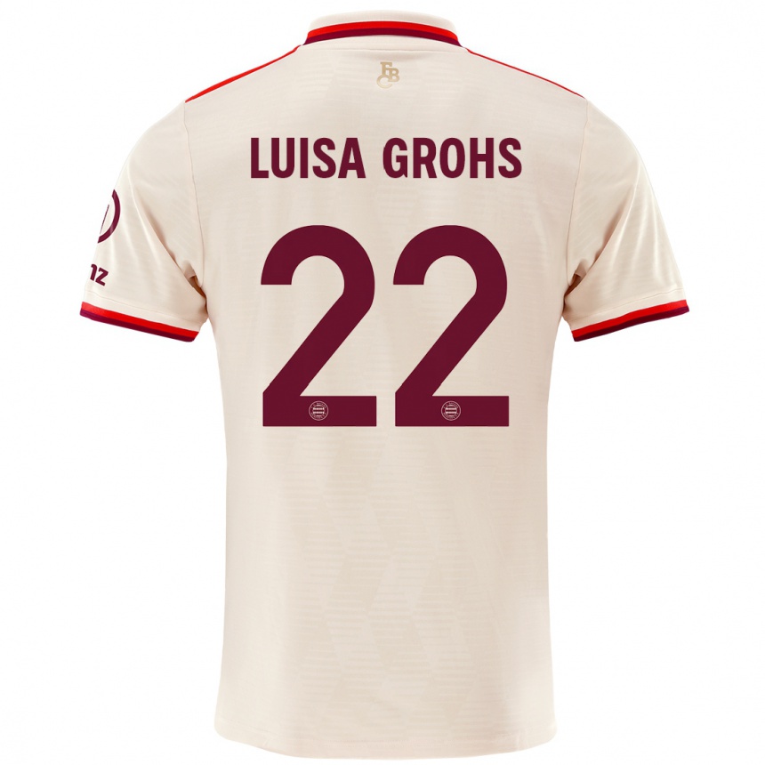 Kids Football Maria Luisa Grohs #22 Linen Third Jersey 2024/25 T-Shirt