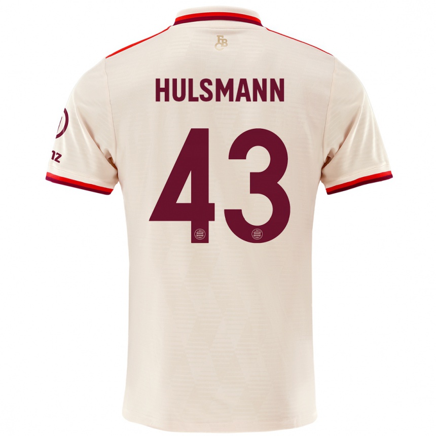 Kids Football Tom Hulsmann #43 Linen Third Jersey 2024/25 T-Shirt