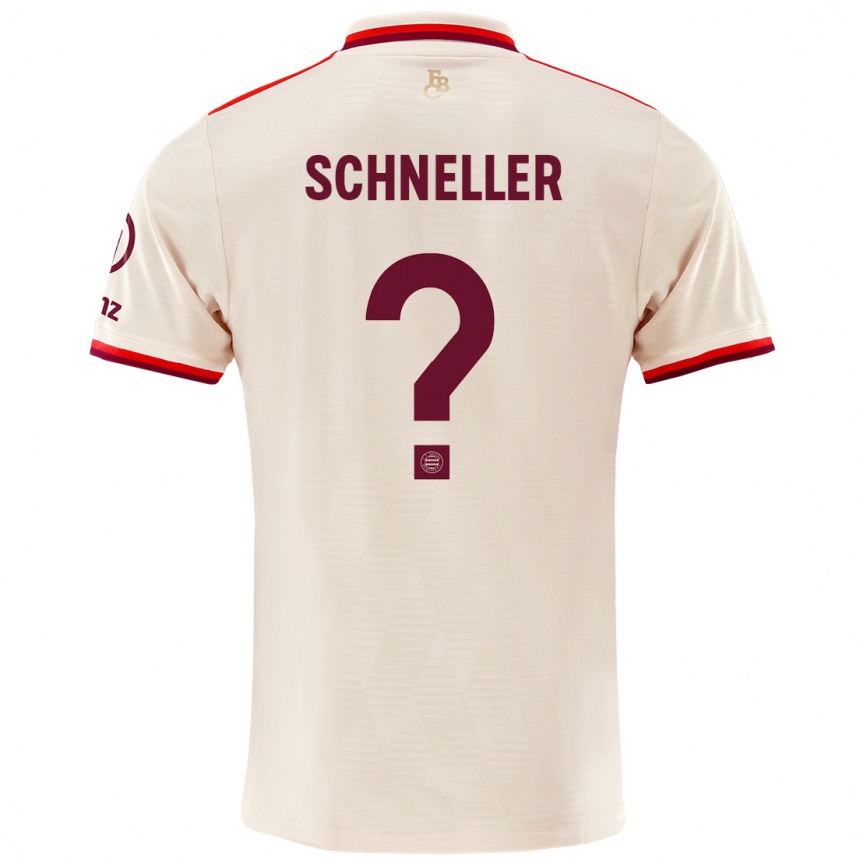 Kids Football Lukas Schneller #0 Linen Third Jersey 2024/25 T-Shirt