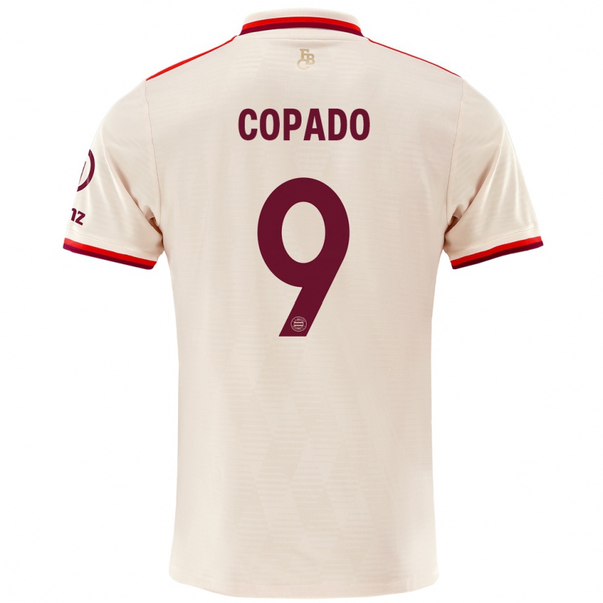 Kids Football Lucas Copado #9 Linen Third Jersey 2024/25 T-Shirt