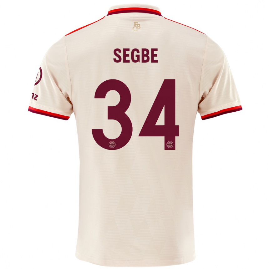 Kids Football Désiré Sègbè #34 Linen Third Jersey 2024/25 T-Shirt