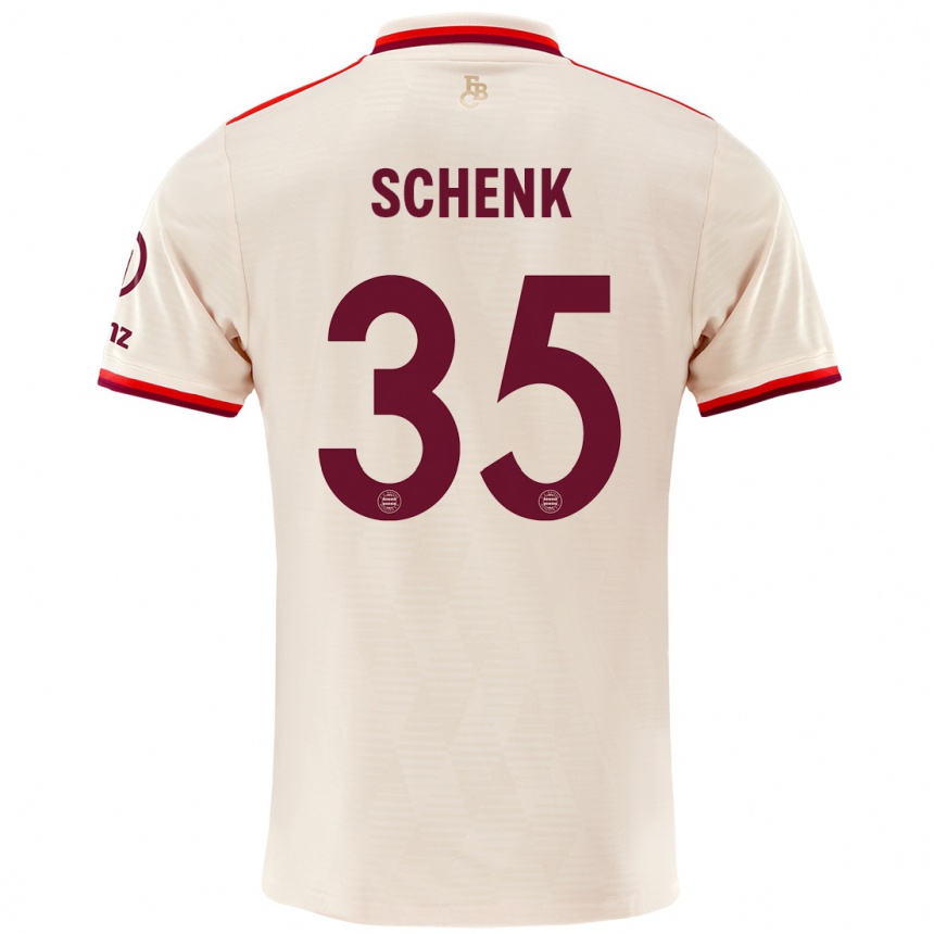 Kids Football Johannes Schenk #35 Linen Third Jersey 2024/25 T-Shirt