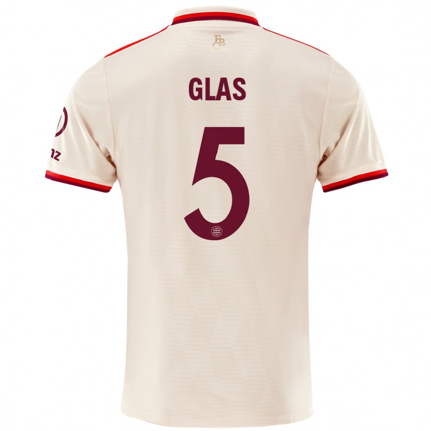 Kids Football Hanna Glas #5 Linen Third Jersey 2024/25 T-Shirt