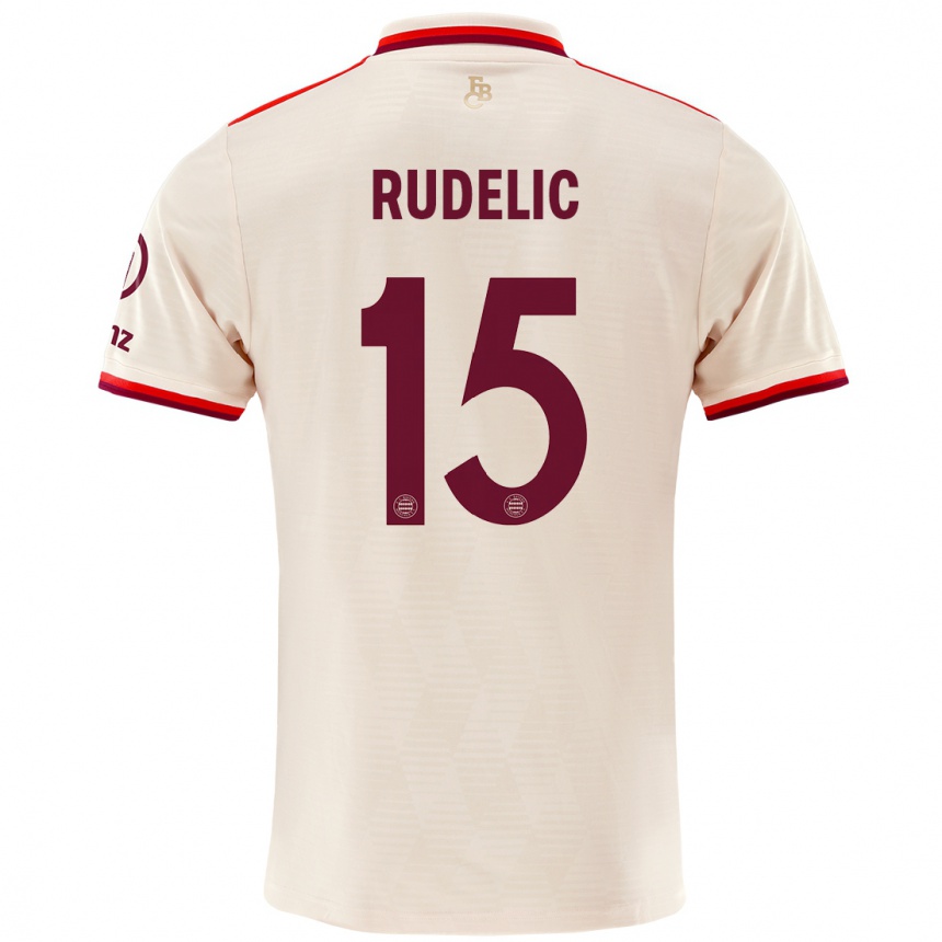 Kids Football Ivana Rudelic #15 Linen Third Jersey 2024/25 T-Shirt