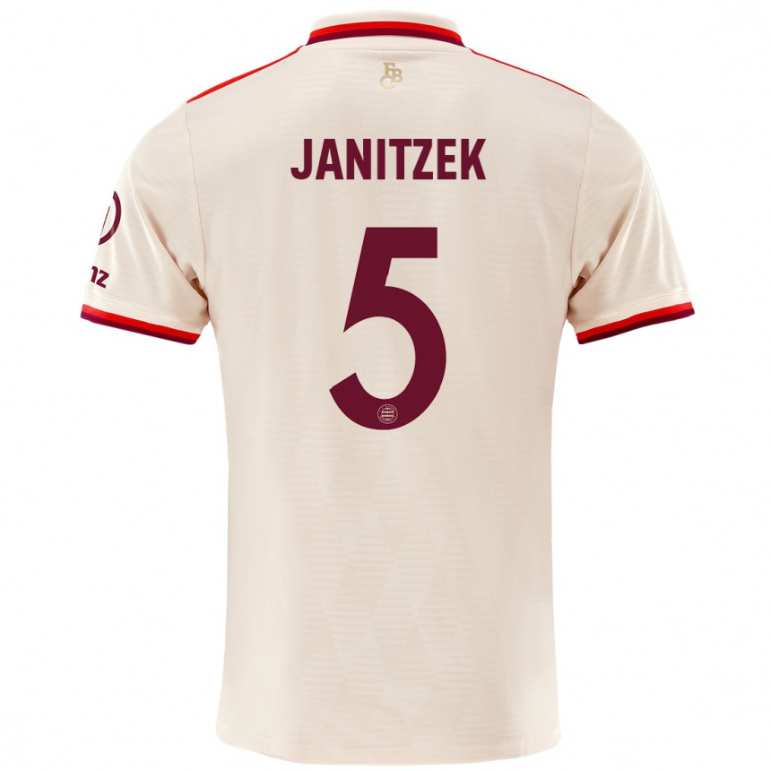 Kids Football Justin Janitzek #5 Linen Third Jersey 2024/25 T-Shirt