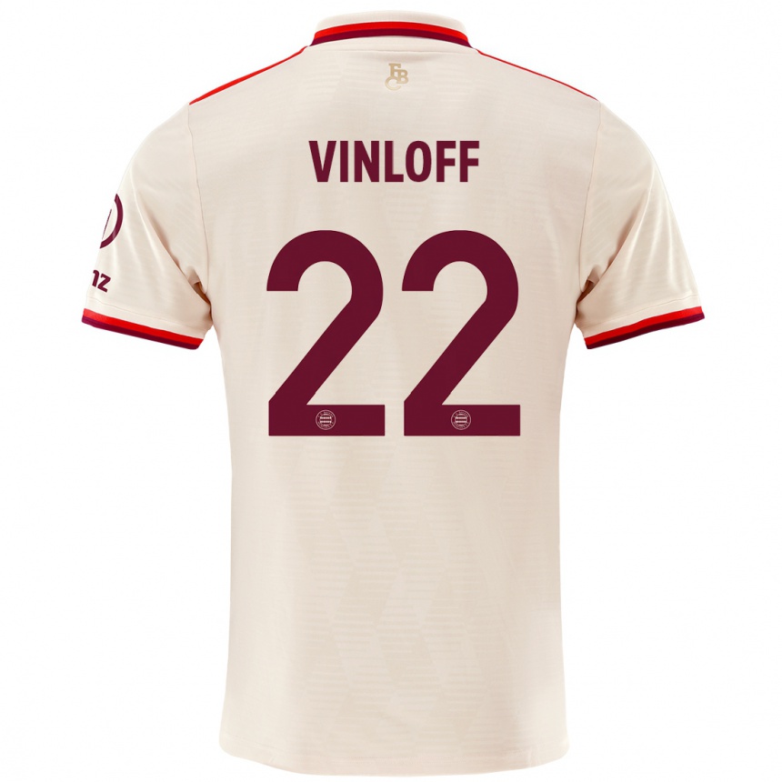 Kids Football Matteo Vinloff #22 Linen Third Jersey 2024/25 T-Shirt