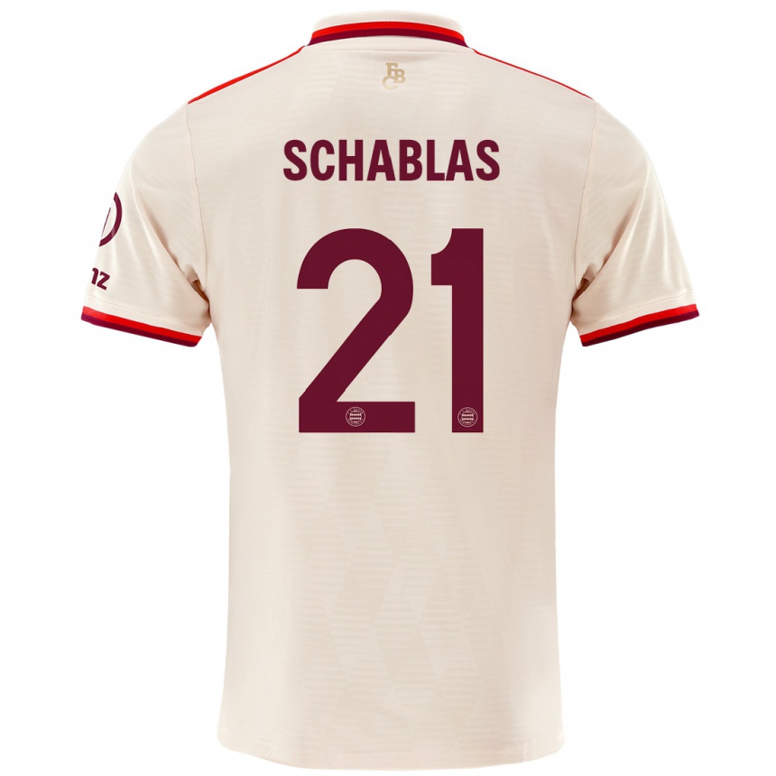 Kids Football Matteo Schablas #21 Linen Third Jersey 2024/25 T-Shirt