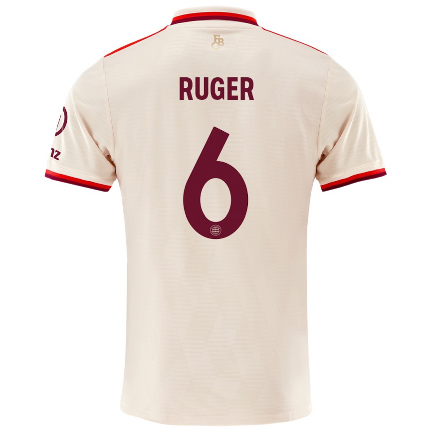 Kids Football Kurt Ruger #6 Linen Third Jersey 2024/25 T-Shirt