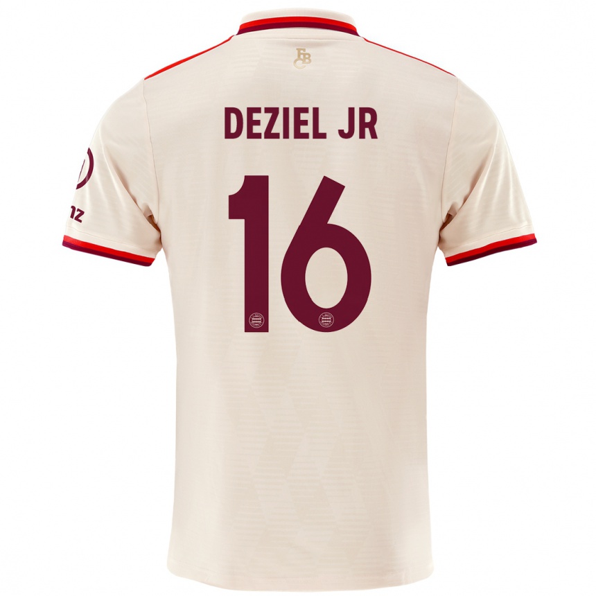 Kids Football Robert Deziel Jr #16 Linen Third Jersey 2024/25 T-Shirt