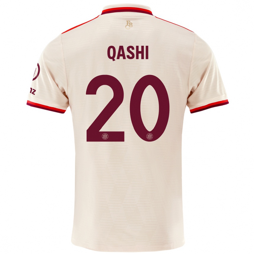 Kids Football Yousef Qashi #20 Linen Third Jersey 2024/25 T-Shirt