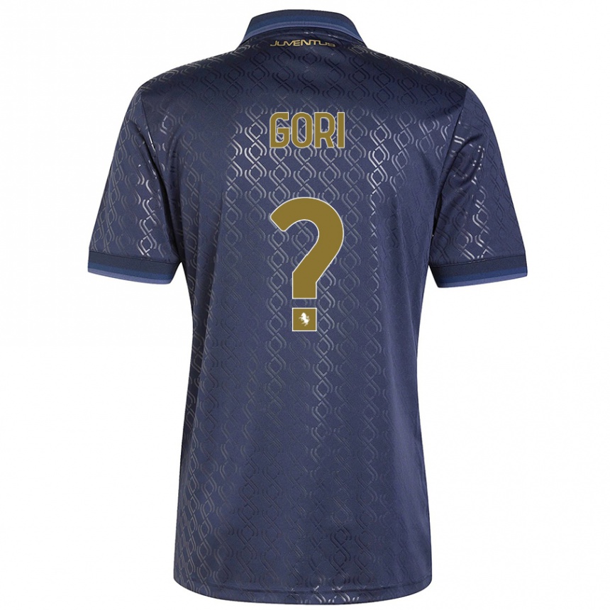 Kids Football Stefano Gori #0 Navy Blue Third Jersey 2024/25 T-Shirt