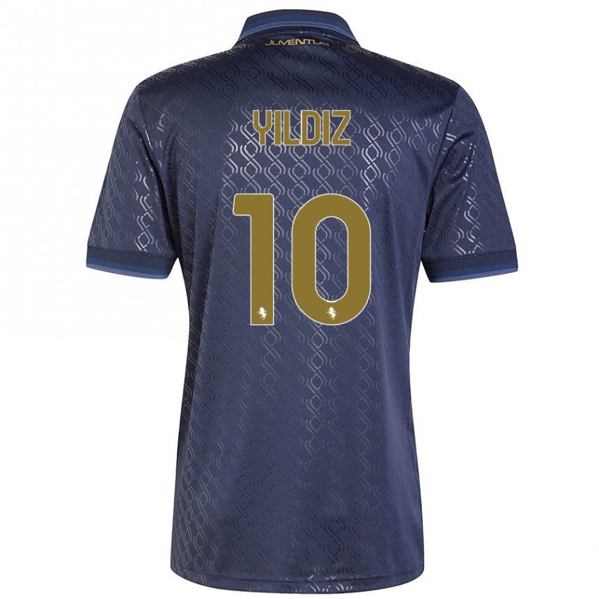 Kids Football Kenan Yildiz #10 Navy Blue Third Jersey 2024/25 T-Shirt