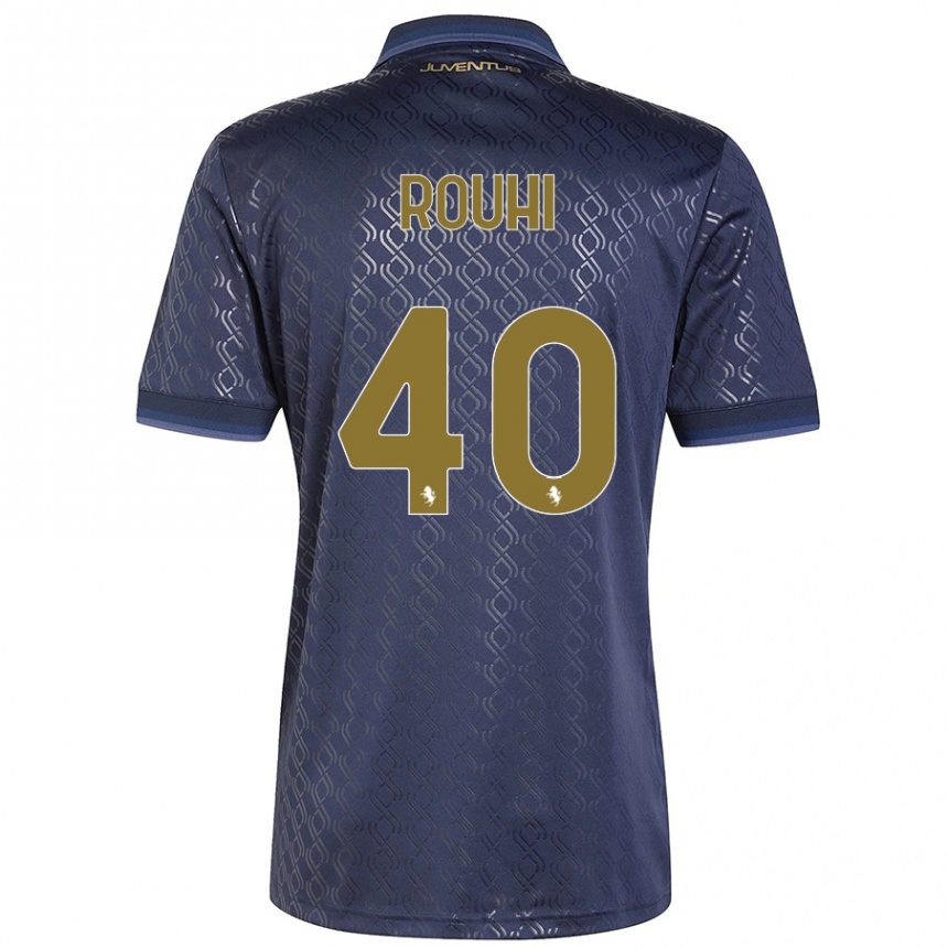 Kids Football Jonas Rouhi #40 Navy Blue Third Jersey 2024/25 T-Shirt