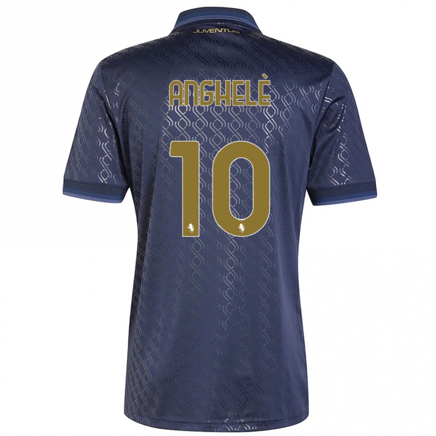 Kids Football Lorenzo Anghelè #10 Navy Blue Third Jersey 2024/25 T-Shirt