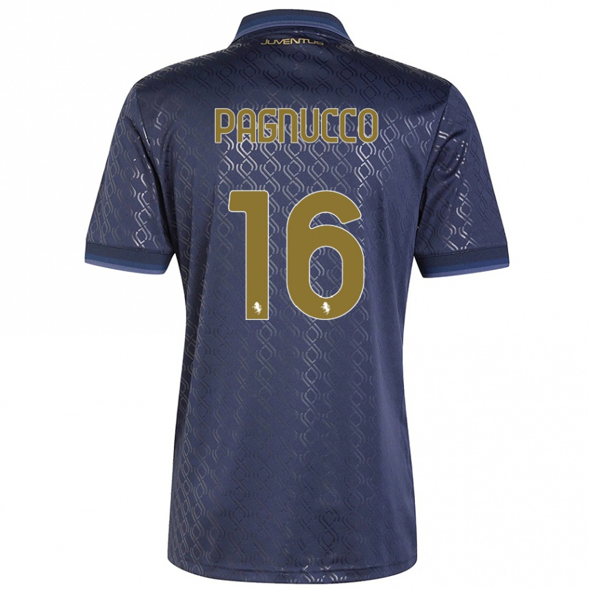 Kids Football Filippo Pagnucco #16 Navy Blue Third Jersey 2024/25 T-Shirt