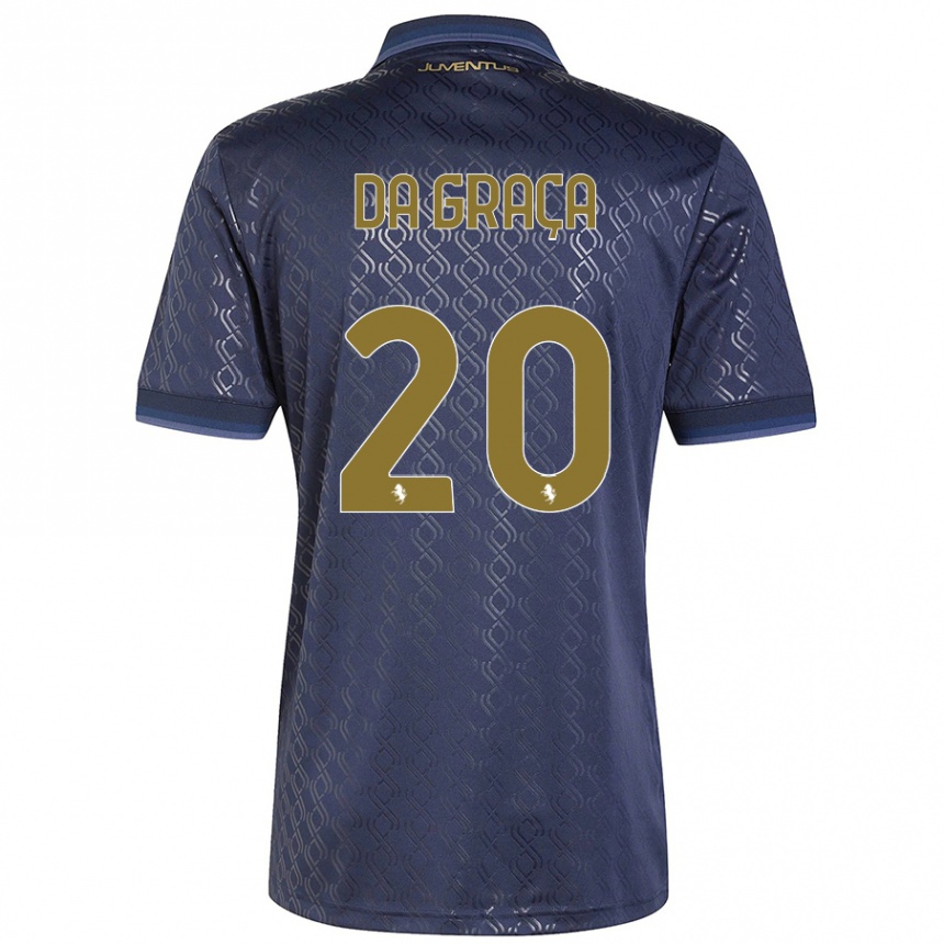 Kids Football Cosimo Da Graça #20 Navy Blue Third Jersey 2024/25 T-Shirt