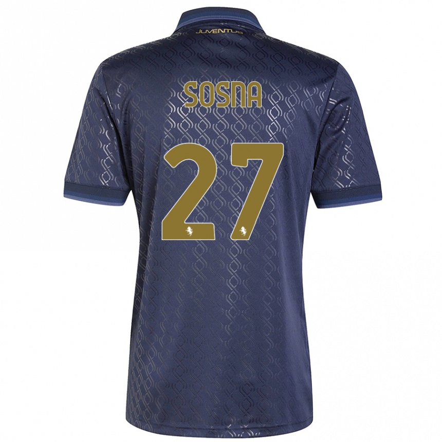 Kids Football Adam Sosna #27 Navy Blue Third Jersey 2024/25 T-Shirt