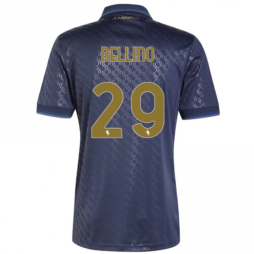 Kids Football Filippo Bellino #29 Navy Blue Third Jersey 2024/25 T-Shirt