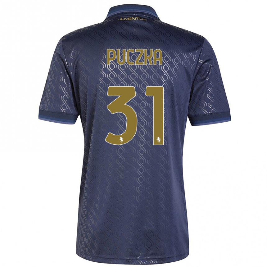 Kids Football David Puczka #31 Navy Blue Third Jersey 2024/25 T-Shirt