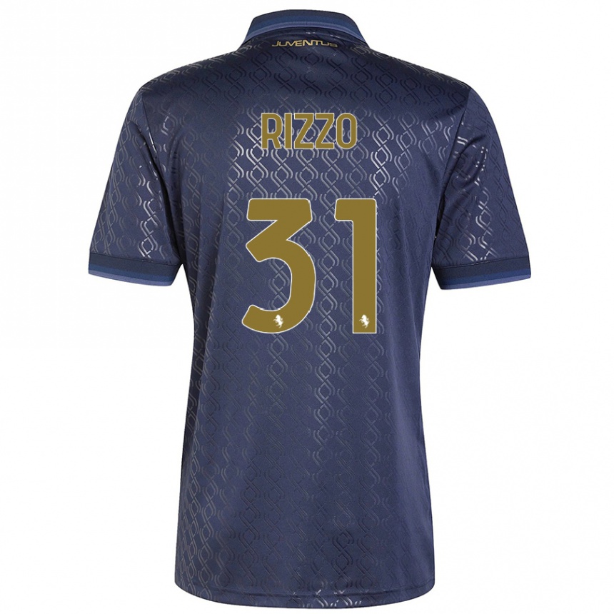 Kids Football Niccolò Rizzo #31 Navy Blue Third Jersey 2024/25 T-Shirt