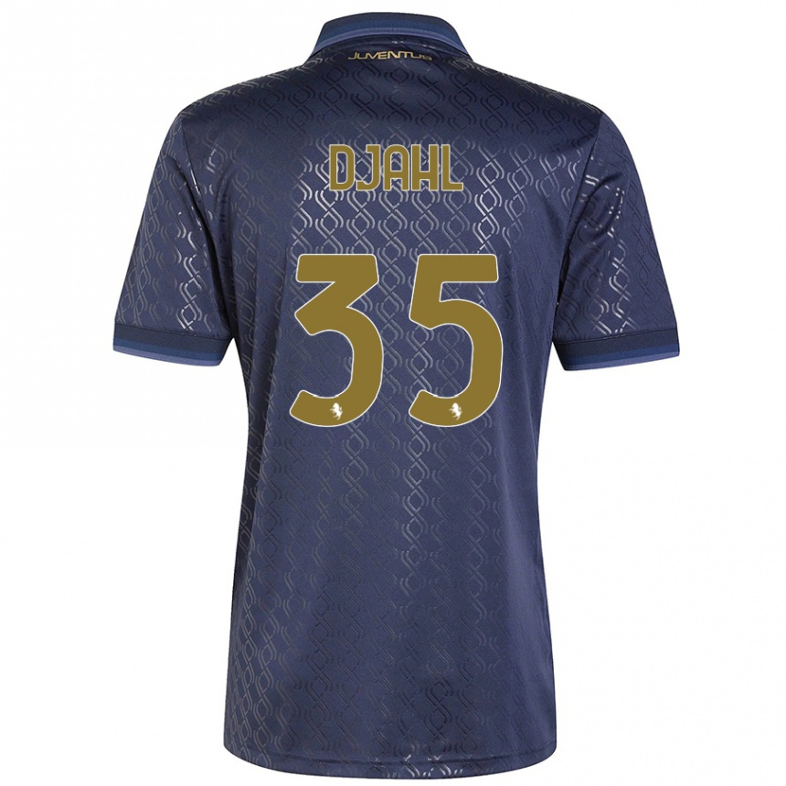 Kids Football Rayan Djahl #35 Navy Blue Third Jersey 2024/25 T-Shirt