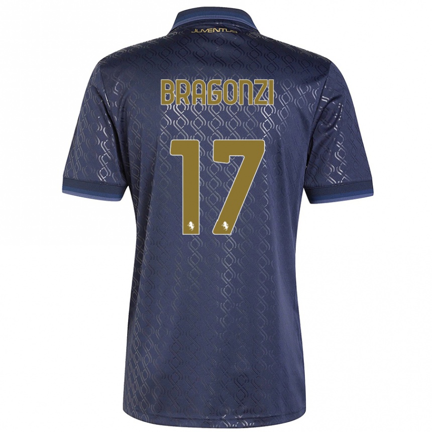 Kids Football Asia Bragonzi #17 Navy Blue Third Jersey 2024/25 T-Shirt