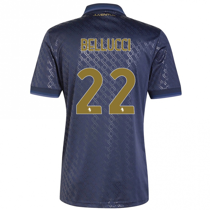 Kids Football Melissa Bellucci #22 Navy Blue Third Jersey 2024/25 T-Shirt