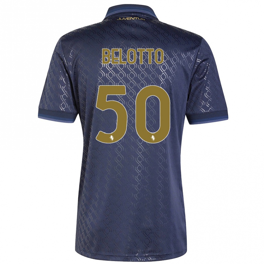 Kids Football Soledad Belotto #50 Navy Blue Third Jersey 2024/25 T-Shirt