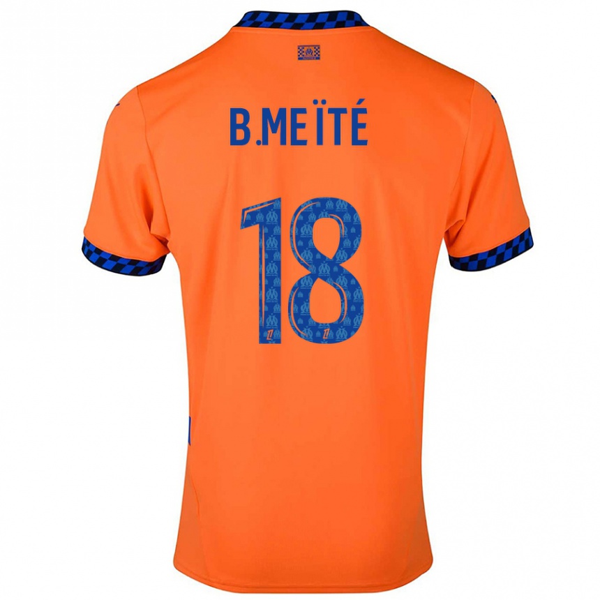 Kids Football Bamo Meïté #18 Orange Dark Blue Third Jersey 2024/25 T-Shirt