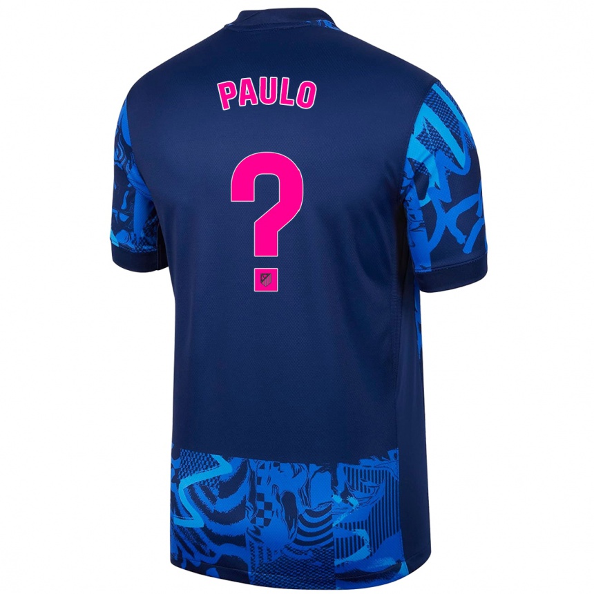 Kids Football Marcos Paulo #0 Royal Blue Third Jersey 2024/25 T-Shirt