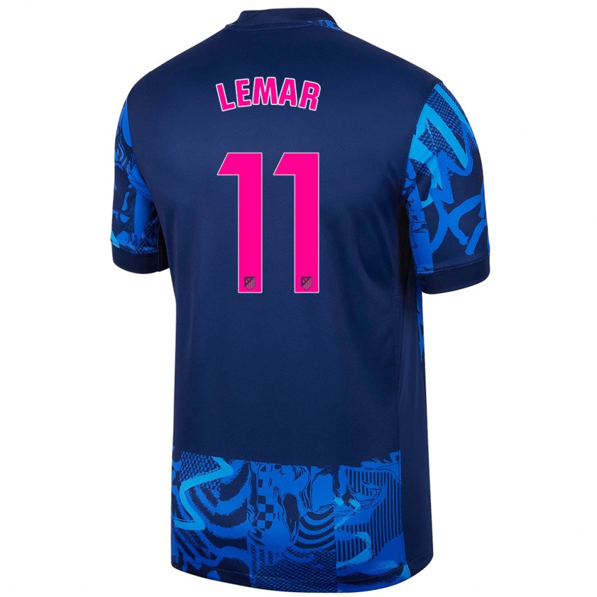 Kids Football Thomas Lemar #11 Royal Blue Third Jersey 2024/25 T-Shirt