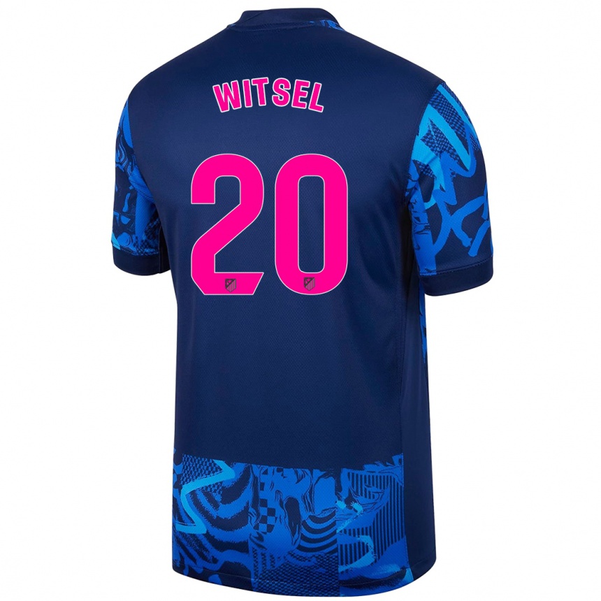 Kids Football Axel Witsel #20 Royal Blue Third Jersey 2024/25 T-Shirt