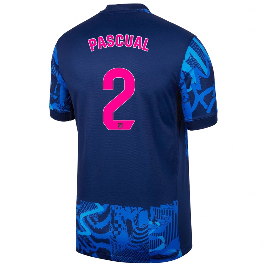 Kids Football Martín Pascual #2 Royal Blue Third Jersey 2024/25 T-Shirt