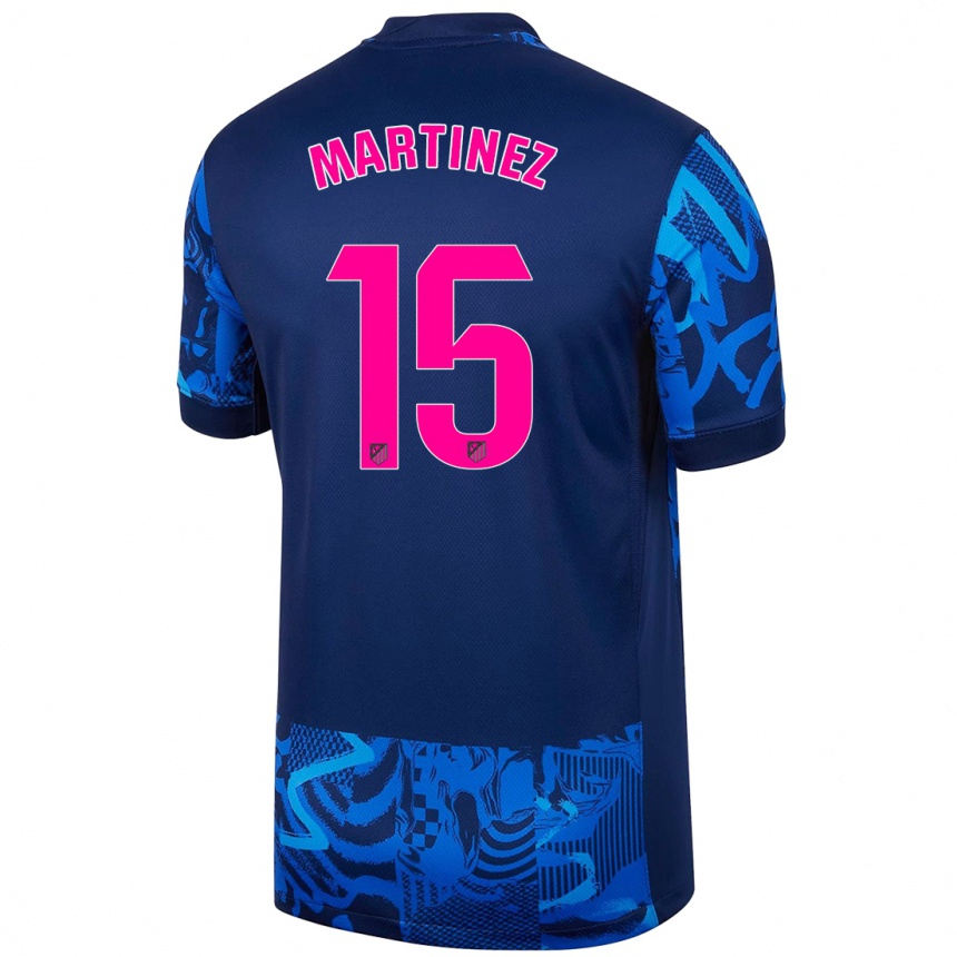 Kids Football Daniel Martinez #15 Royal Blue Third Jersey 2024/25 T-Shirt