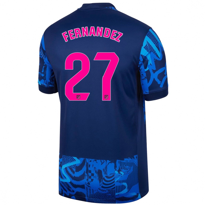 Kids Football Alexia Fernández #27 Royal Blue Third Jersey 2024/25 T-Shirt