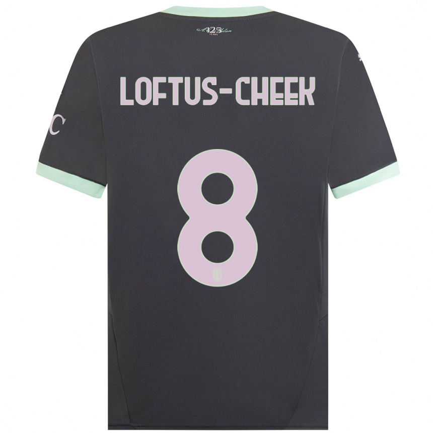 Kids Football Ruben Loftus-Cheek #8 Grey Third Jersey 2024/25 T-Shirt